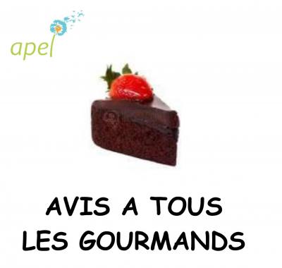 Apel vente gateaux affiche octobre 1