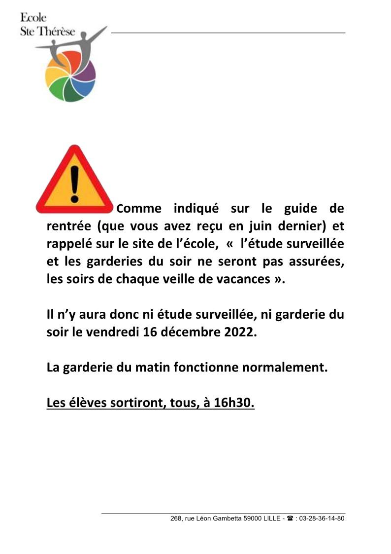 2022 2023 veille de vacances noel 1