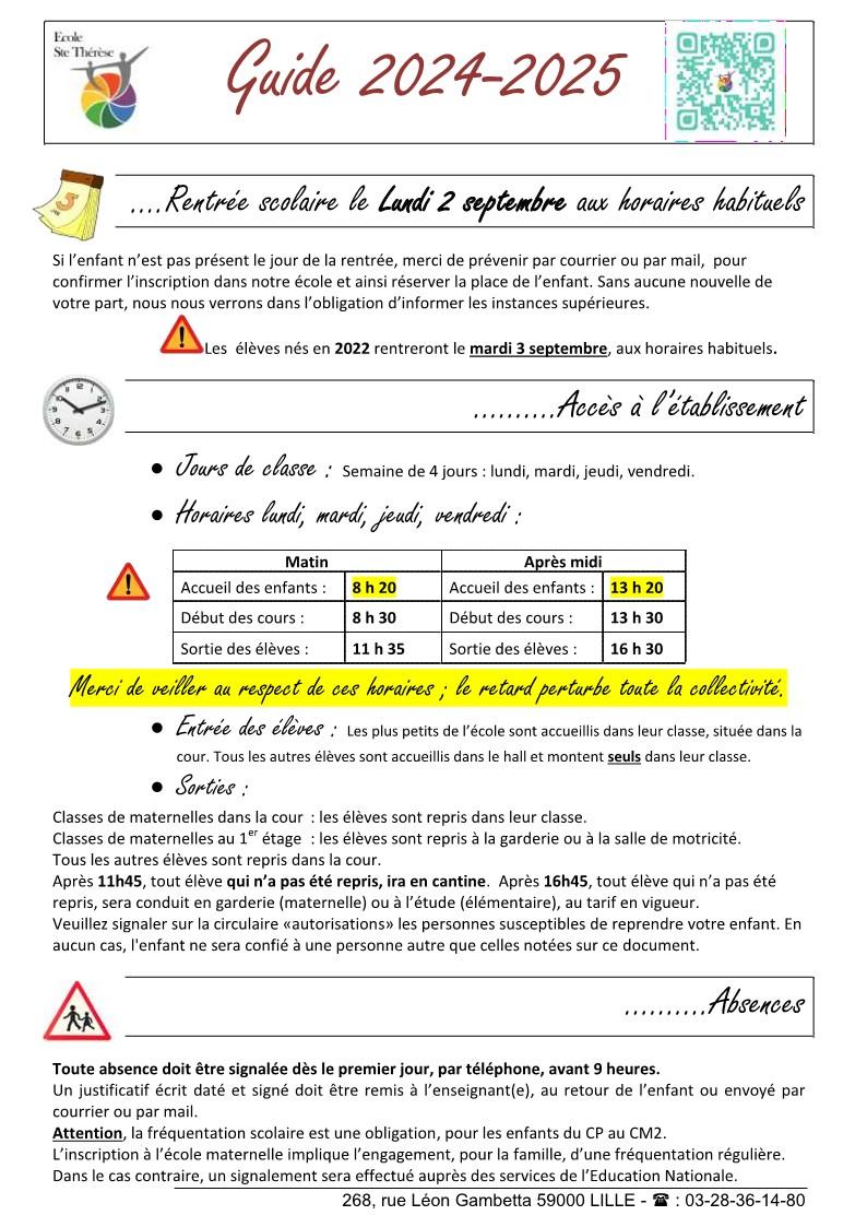 2023 2024 0 bis guide rentree inscription 2 et tarifs a imprimer pr rdv 1