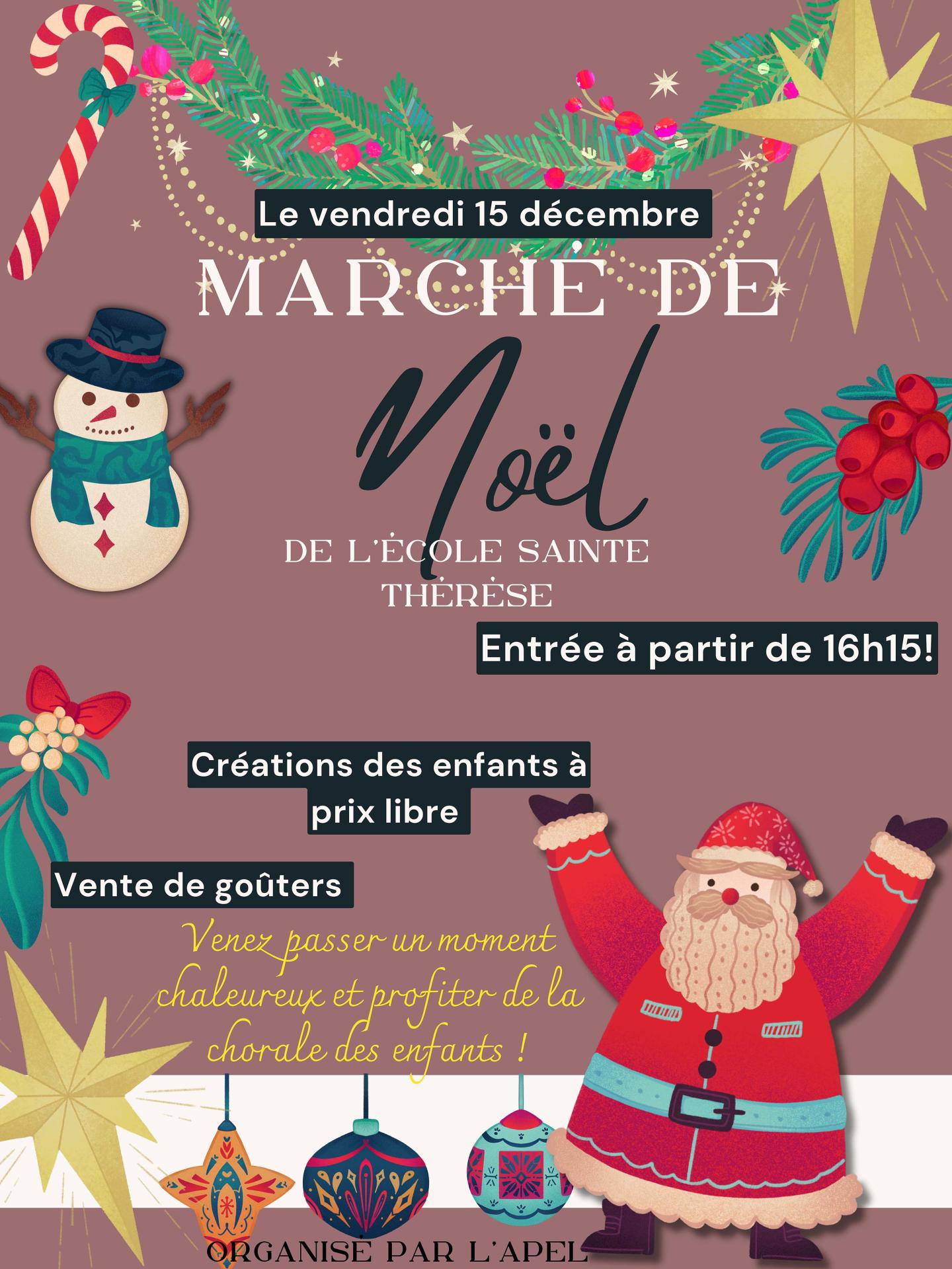 Affiche marche de noe l 2023