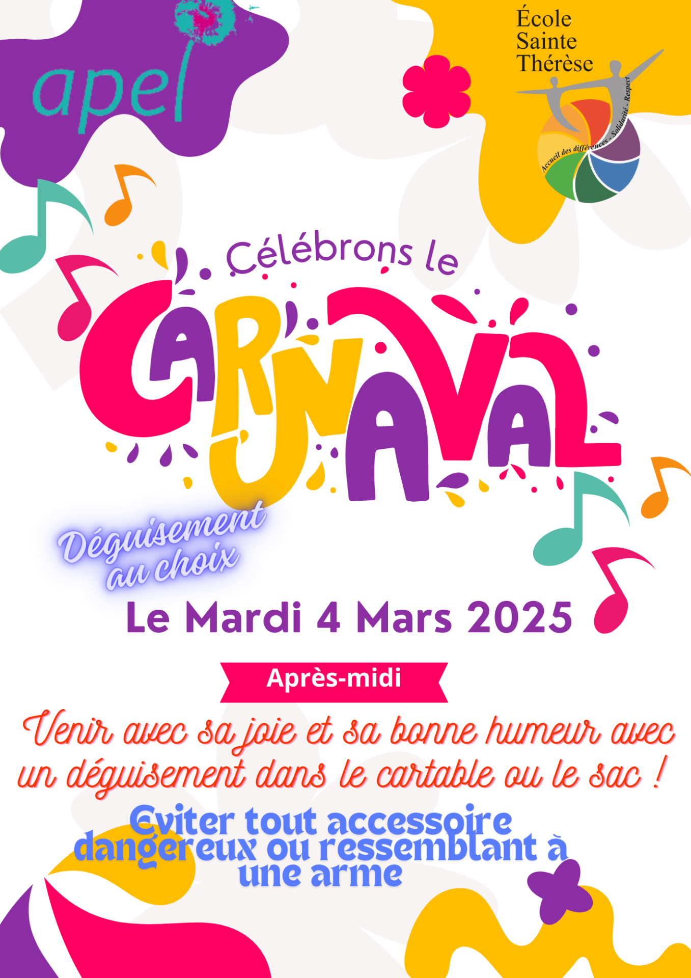 Carnaval sainte therese 2025