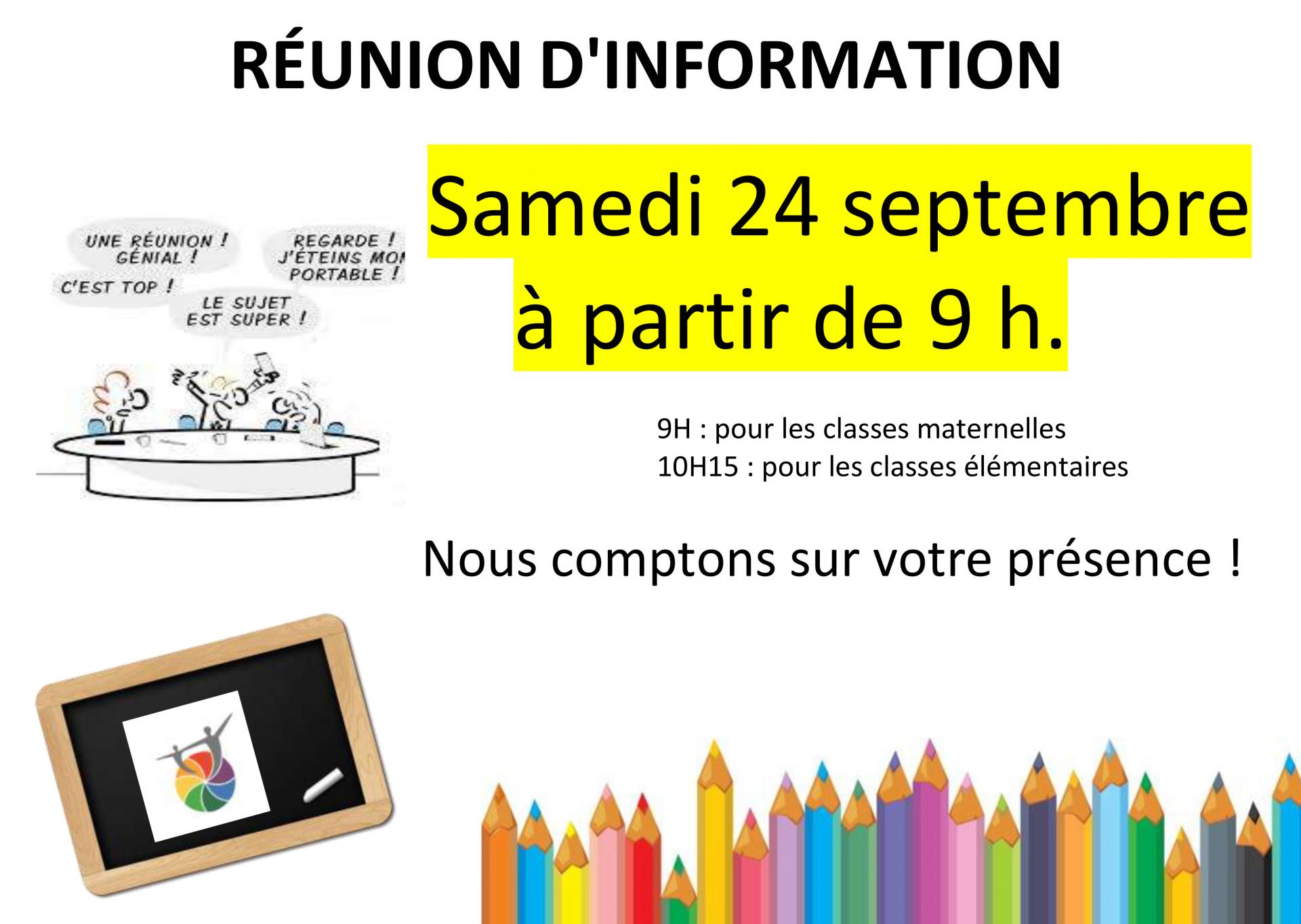 Reunion de rentree 2