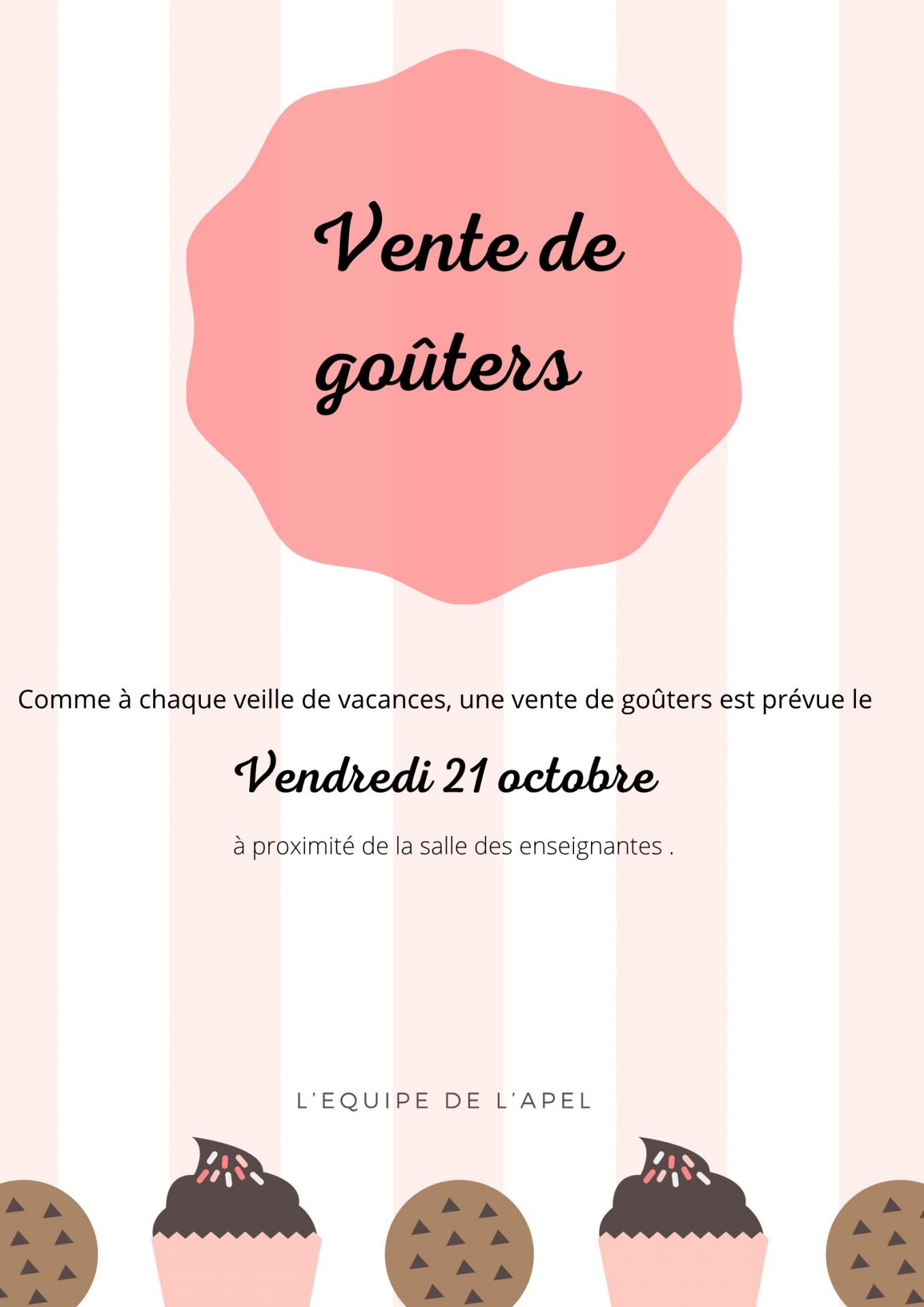 Vente gateaux oct 1 1